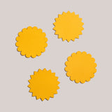 Sunburst Felt Cocktail Napkins | Set of 4