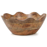 Scalloped Mango Wood Bowls