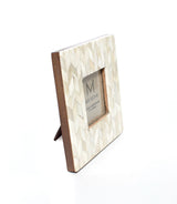 Artemis 3x3 Picture Frame - Bone Mosaic Chevron