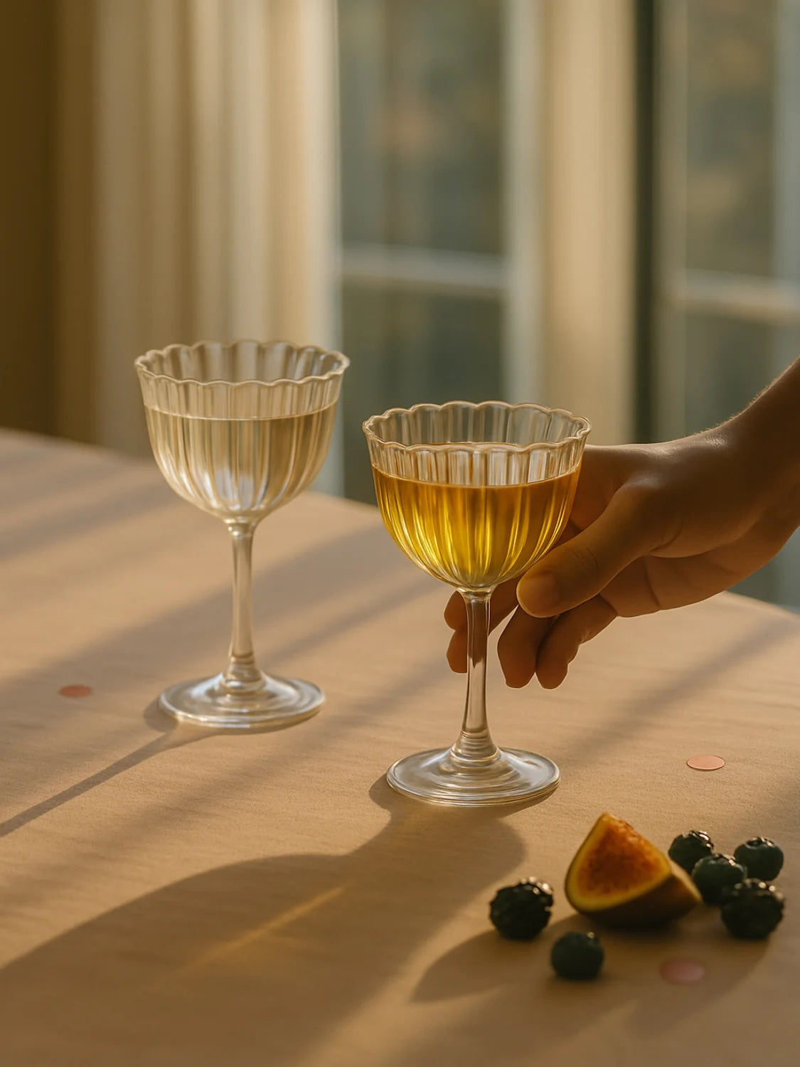 Kira Stemware Coupes, S/2