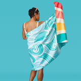 GO BIG Microfiber Beach Towel, Sun And Sea