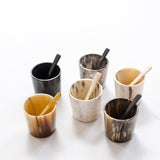 Horn Mini Salt Cellar with Spoon