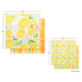 Lemon Plaid All Purpose Towel Set