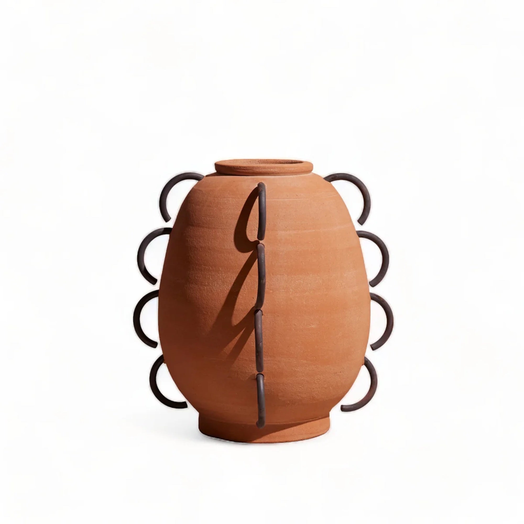Ella Terracota Scalloped Vessel