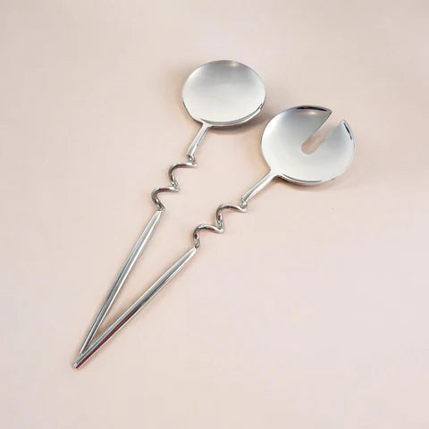Elisa Servers in Silver (Set of 2)