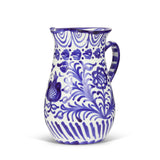 Hand Painted Medium Pitcher, Blue