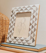 Varuna Gray & White 5x7 | Handcrafted Bone