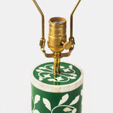 Floral Vines Table Lamp in Green