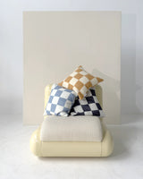 Checkerboard Cushion Cushion Black White