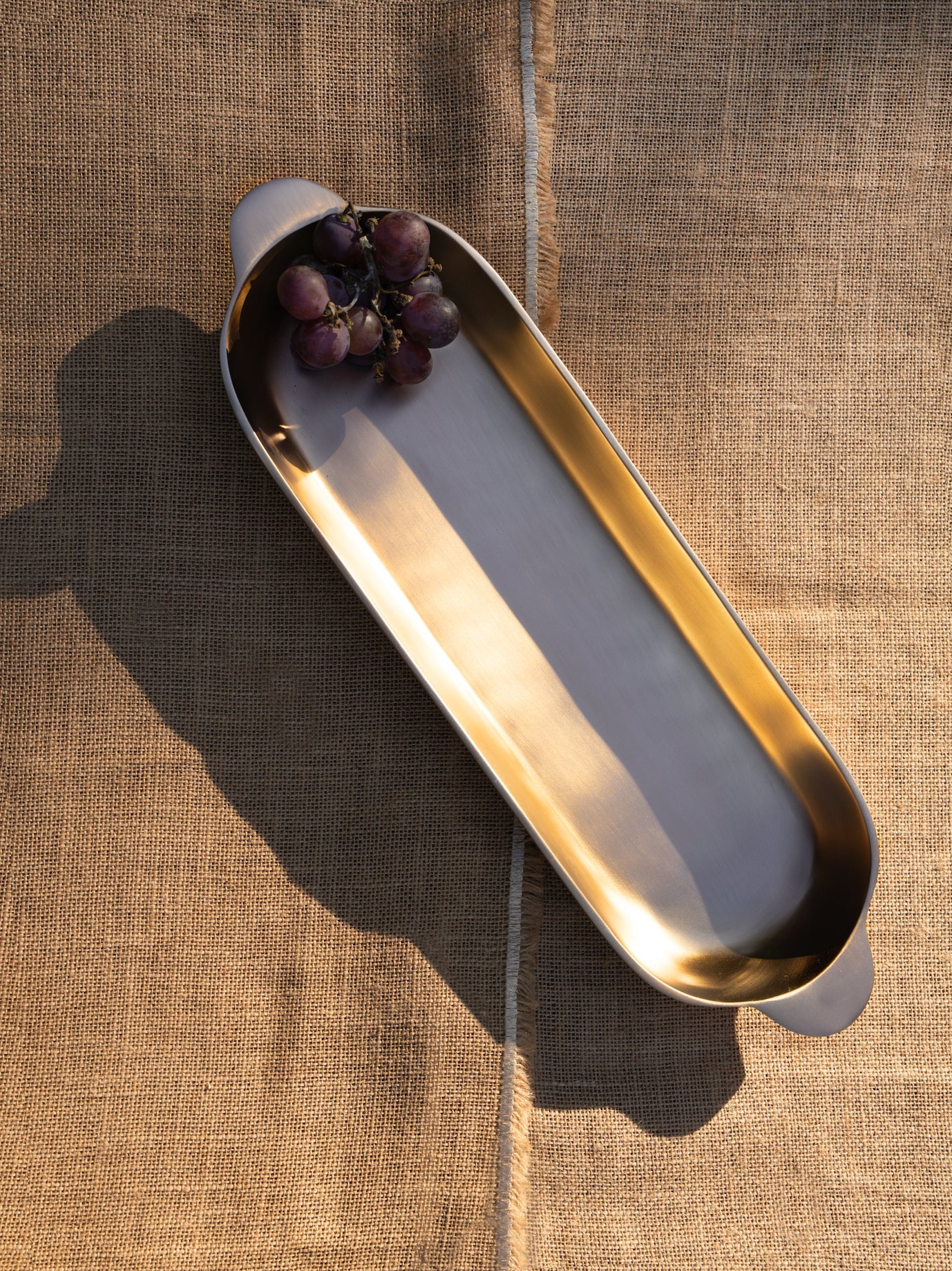 Antique Brass Long Trays (Set of 2)