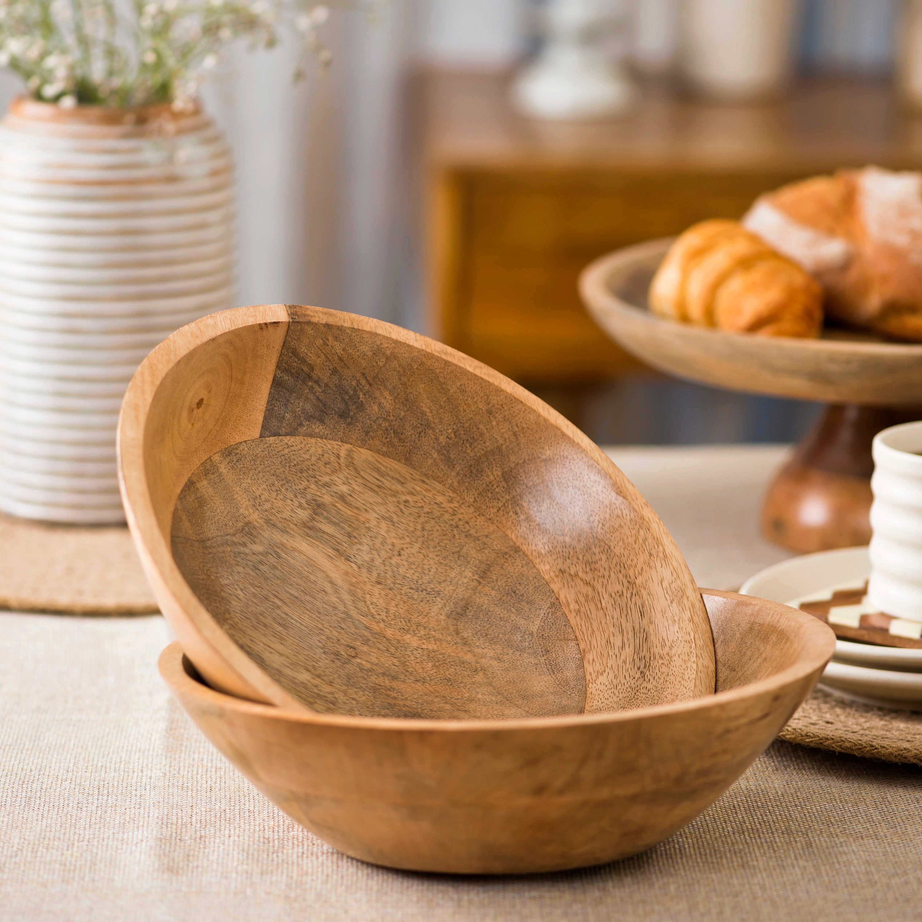 Woodform Stackable Bowls in Natural