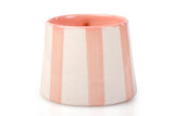 Ceramic Pink Stripe Mug, S/2