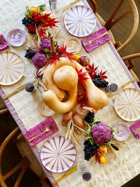 Candy Cane Stripes Salad Plate, Peach