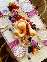 Candy Cane Stripes Salad Plate, Peach
