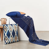Rosewood Merino Throw, Indigo
