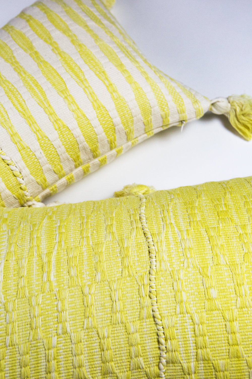 Antigua Pillow in Faded Yellow Solid