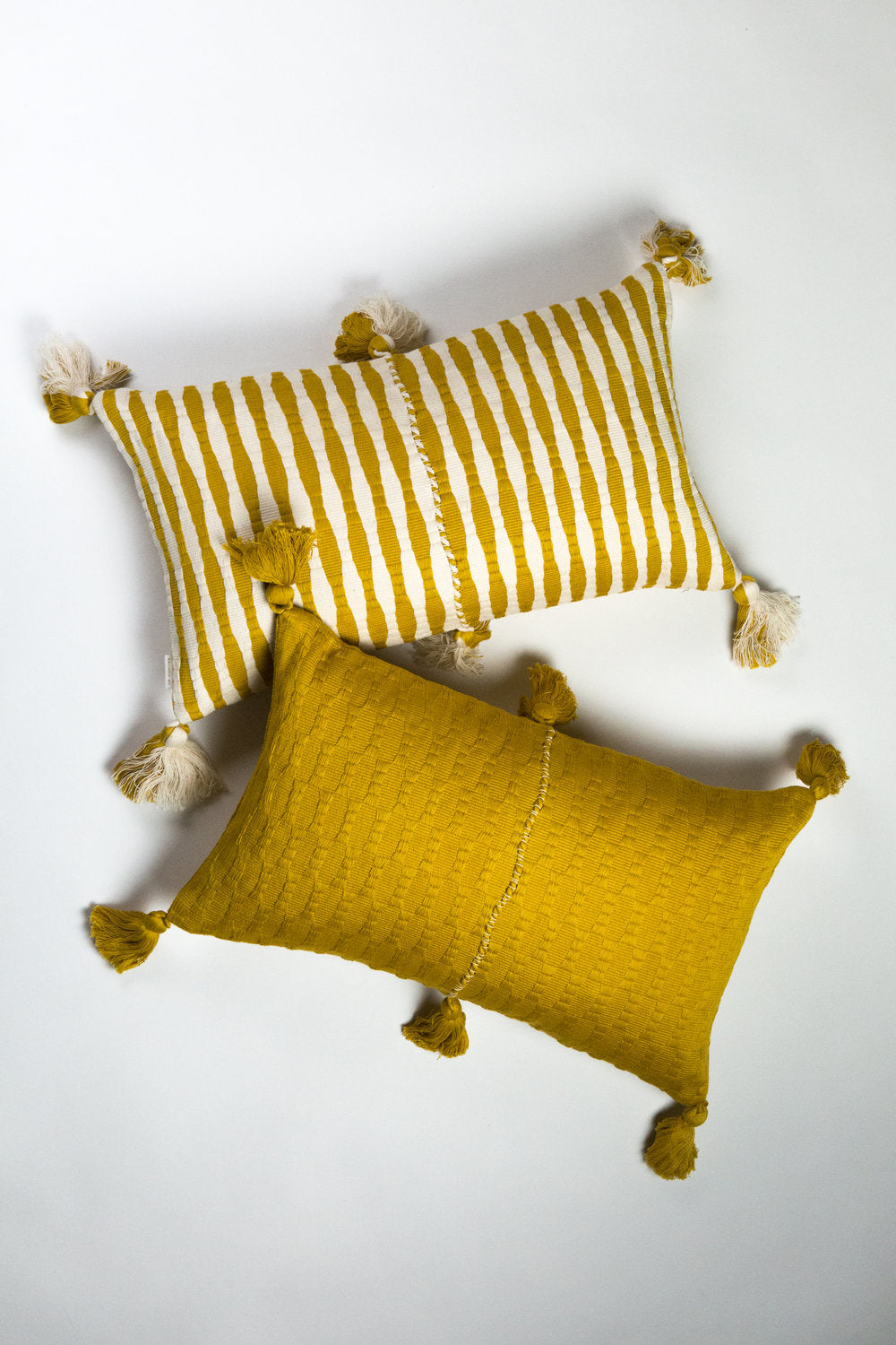 Antigua Pillow in Ochre Striped