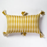 Antigua Pillow in Ochre Striped