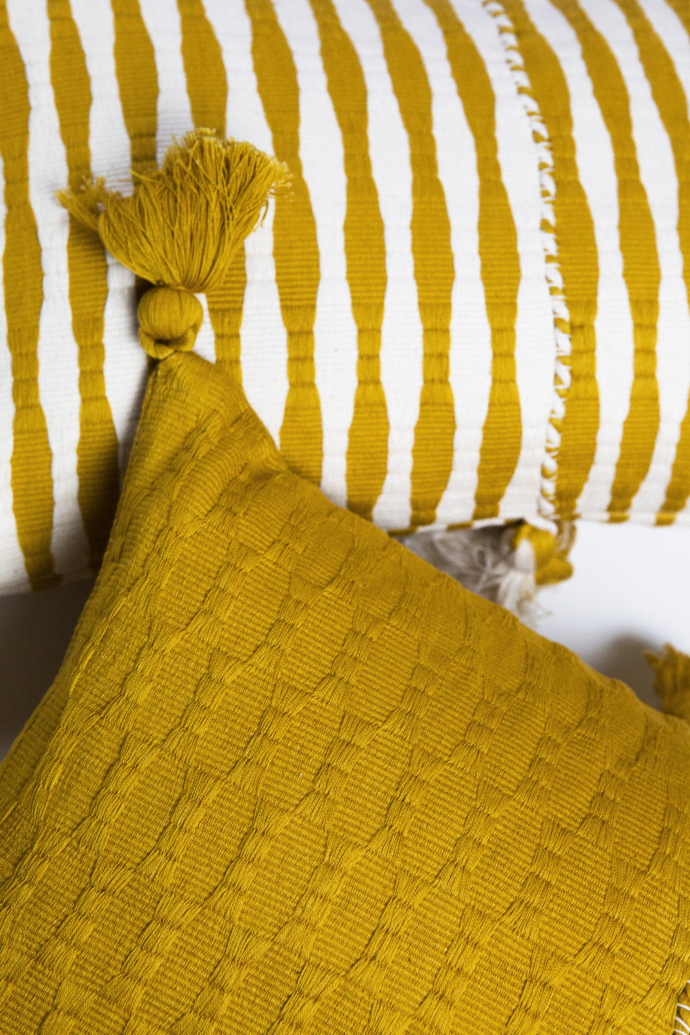 Antigua Pillow in Ochre Solid