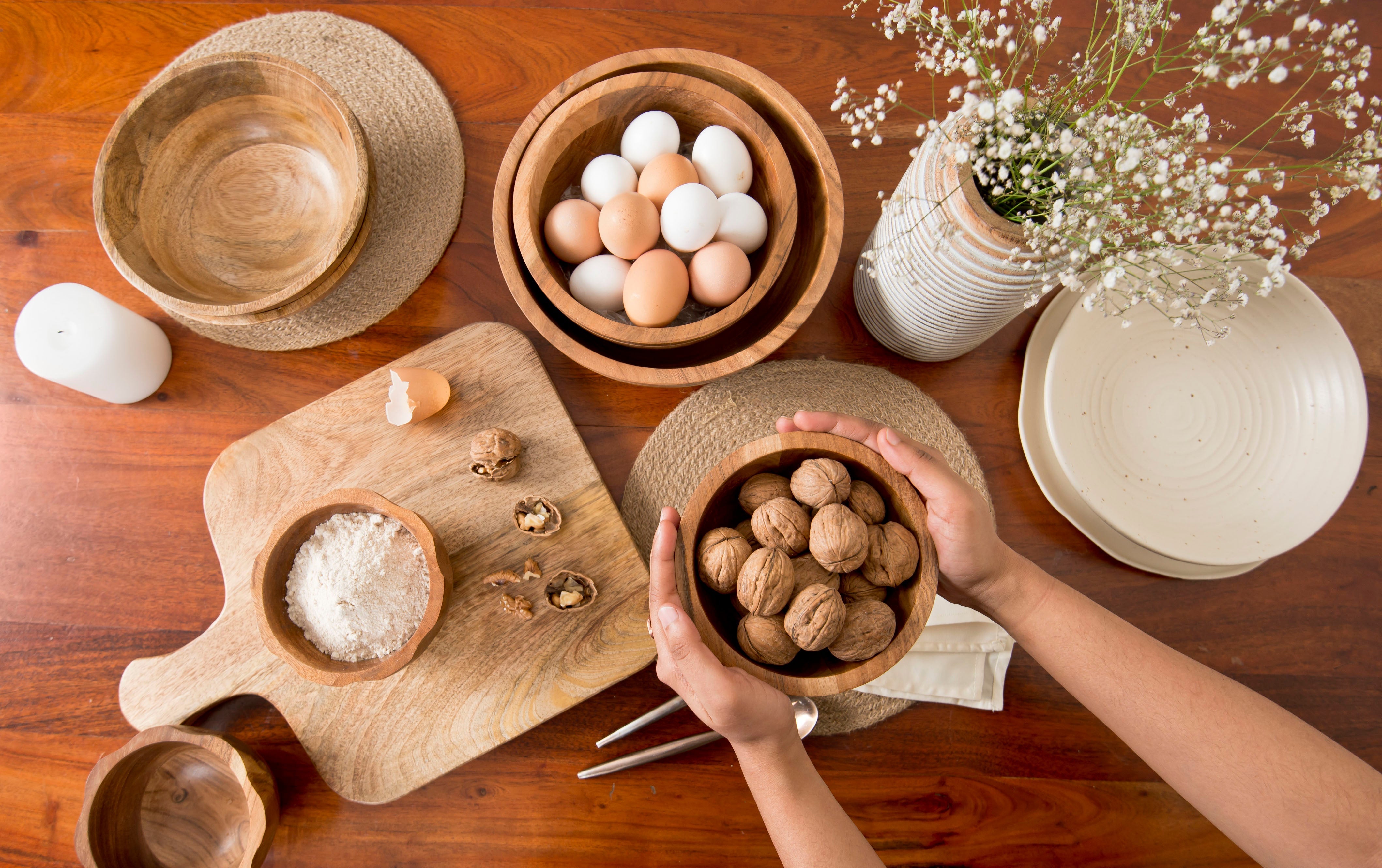 Gravon Acacia Nut Bowls