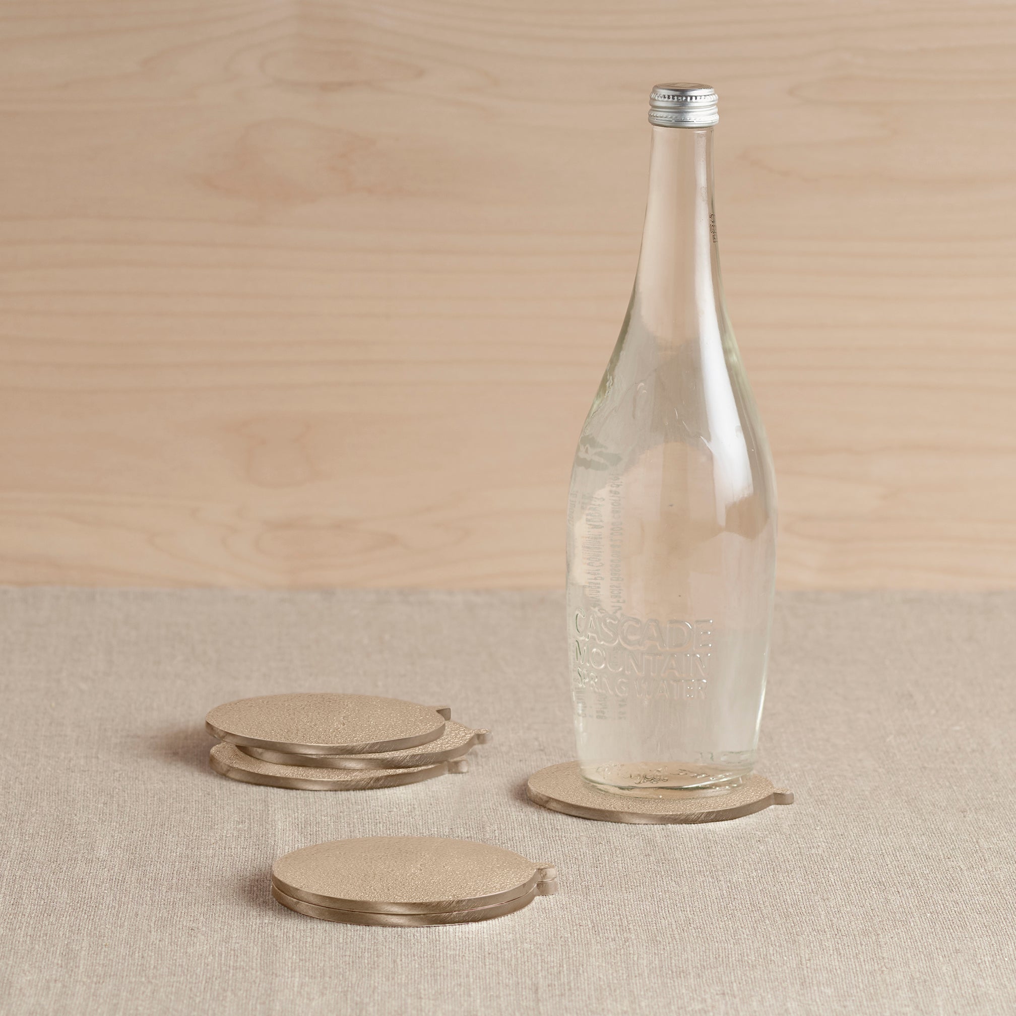 Stinson Antique Brass Coasters - Set of 6