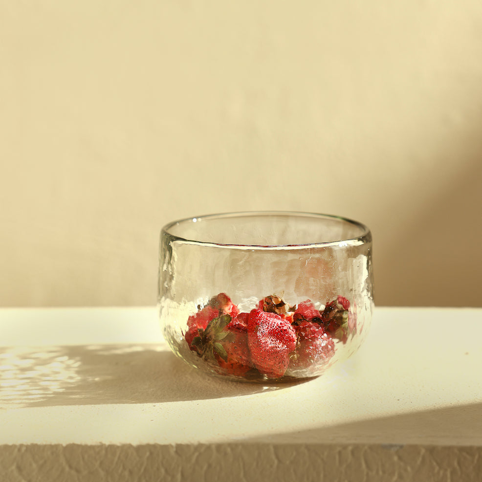 Pebbled Glass Bowls (Set of 2)