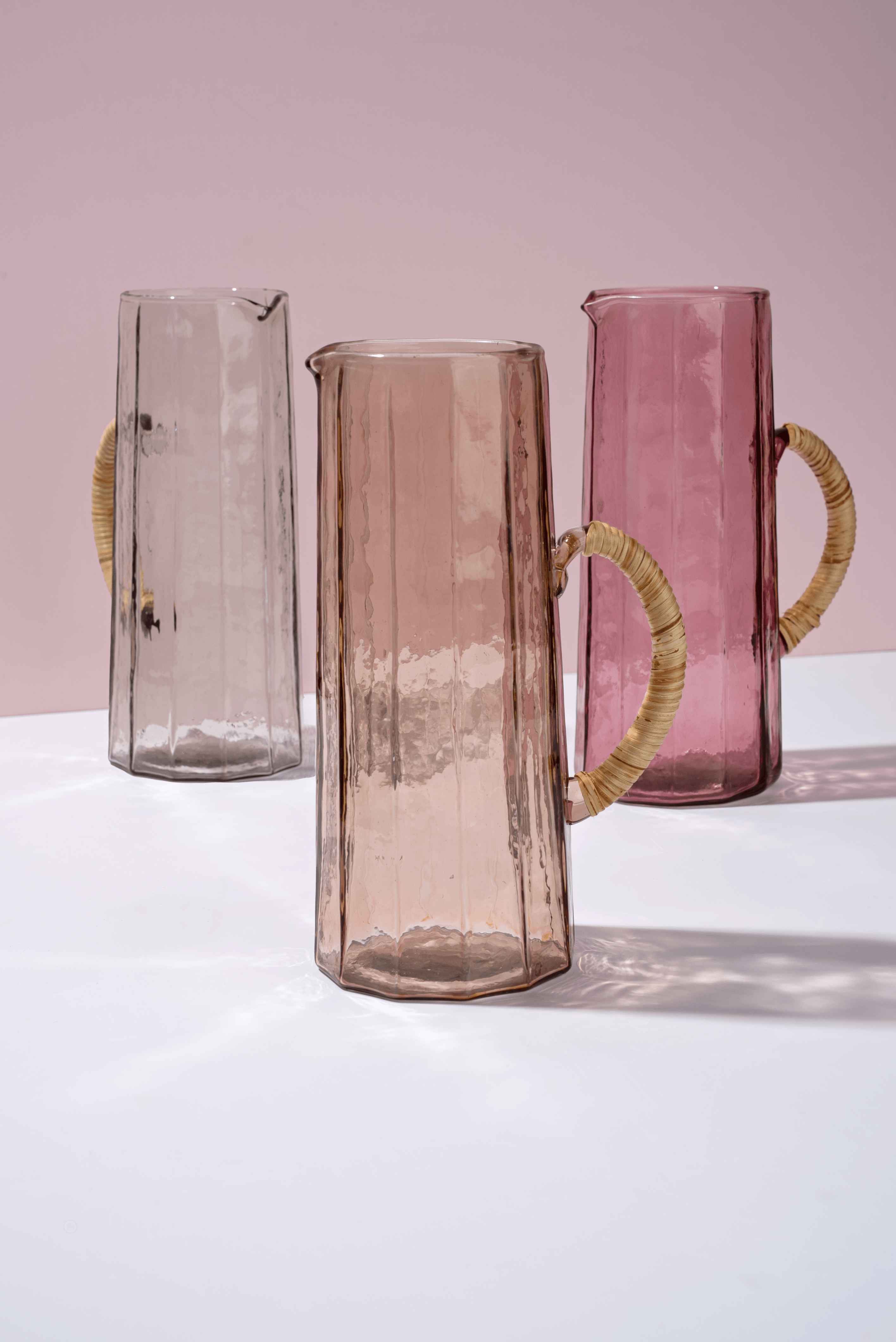 Hammered water pitcher, Natural -6.25 x 9.5 Inches ( Set of 2 )
