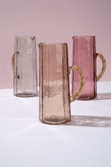 Hammered water pitcher, Natural -6.25 x 9.5 Inches ( Set of 2 )