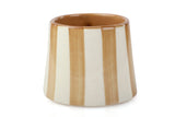 Ceramic Brown Stripe  Mug, S/2