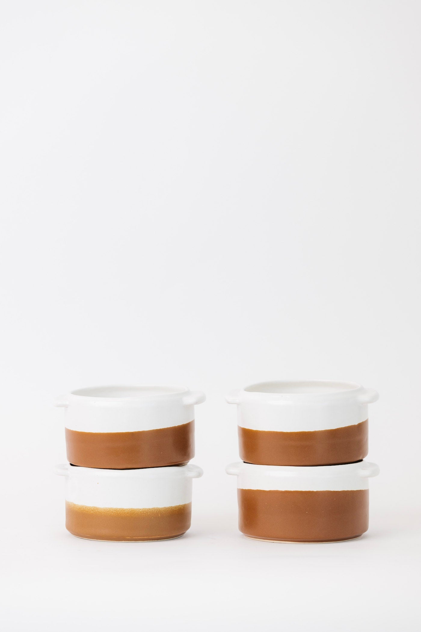 Waylon Soup Bowl in Brown/White S/4