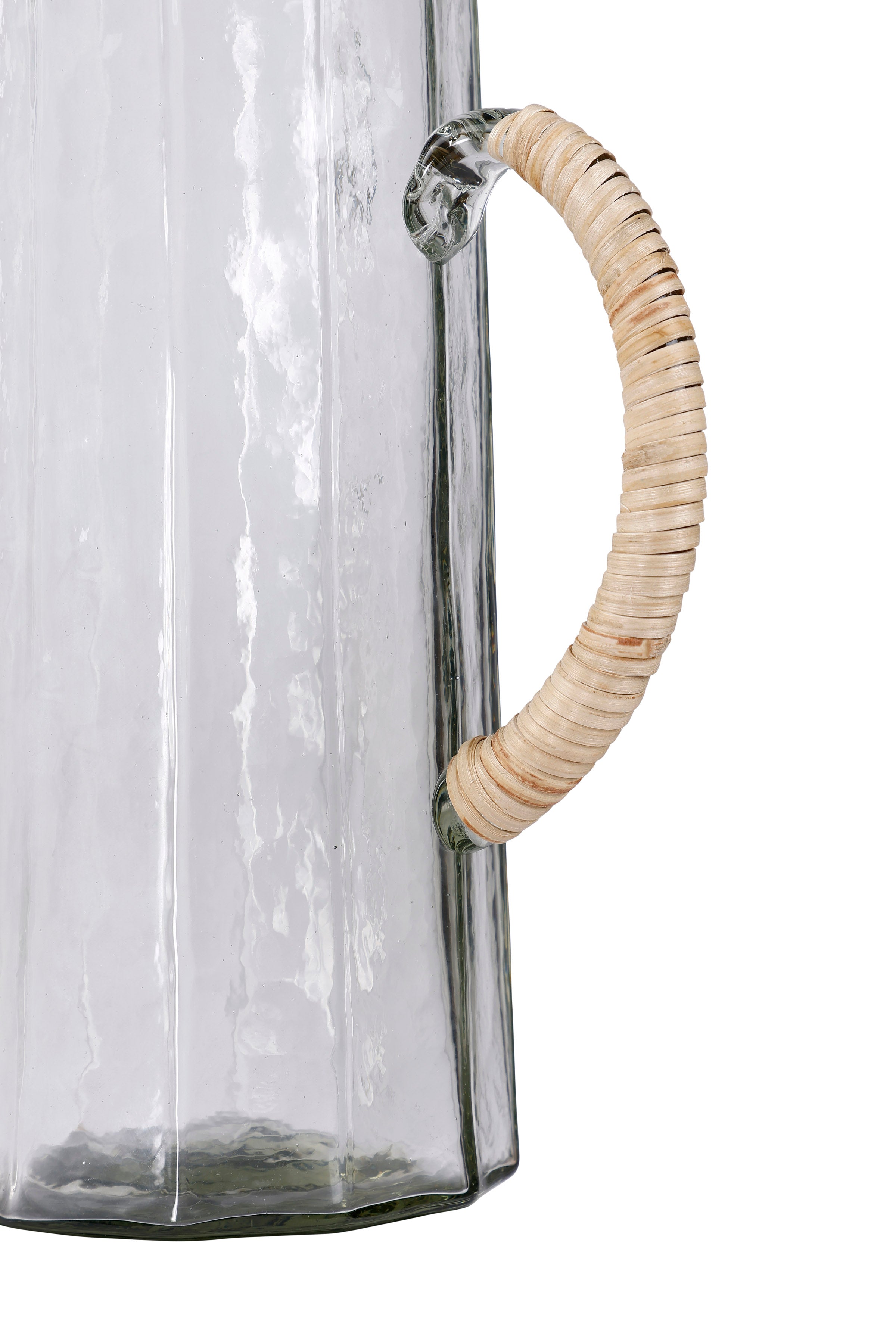 Hammered Water Pitcher, Natural S/2