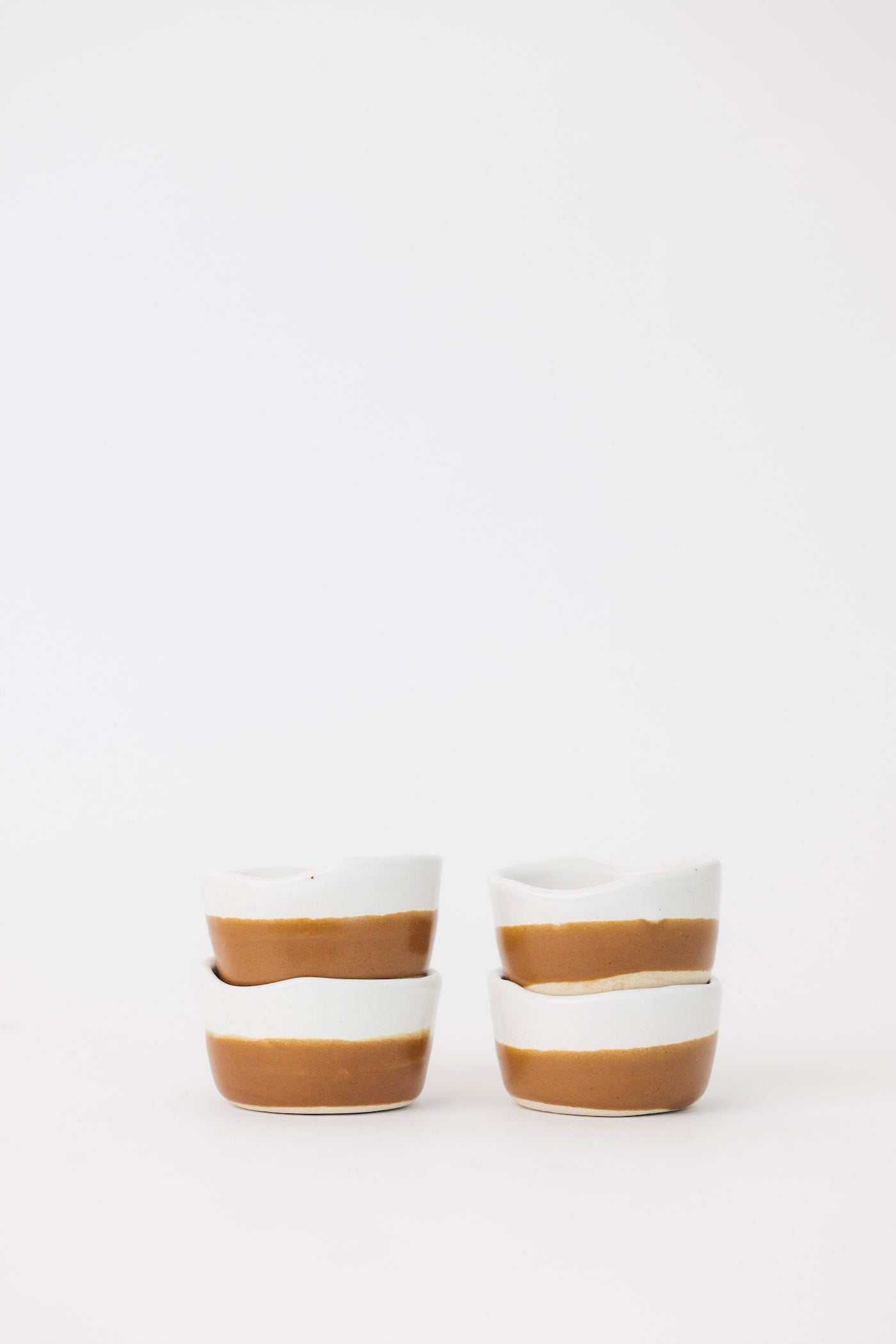 Waylon Pinch Bowl in Brown/White S/4