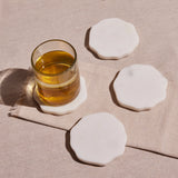 Flor Marble Coasters (Set of 4)