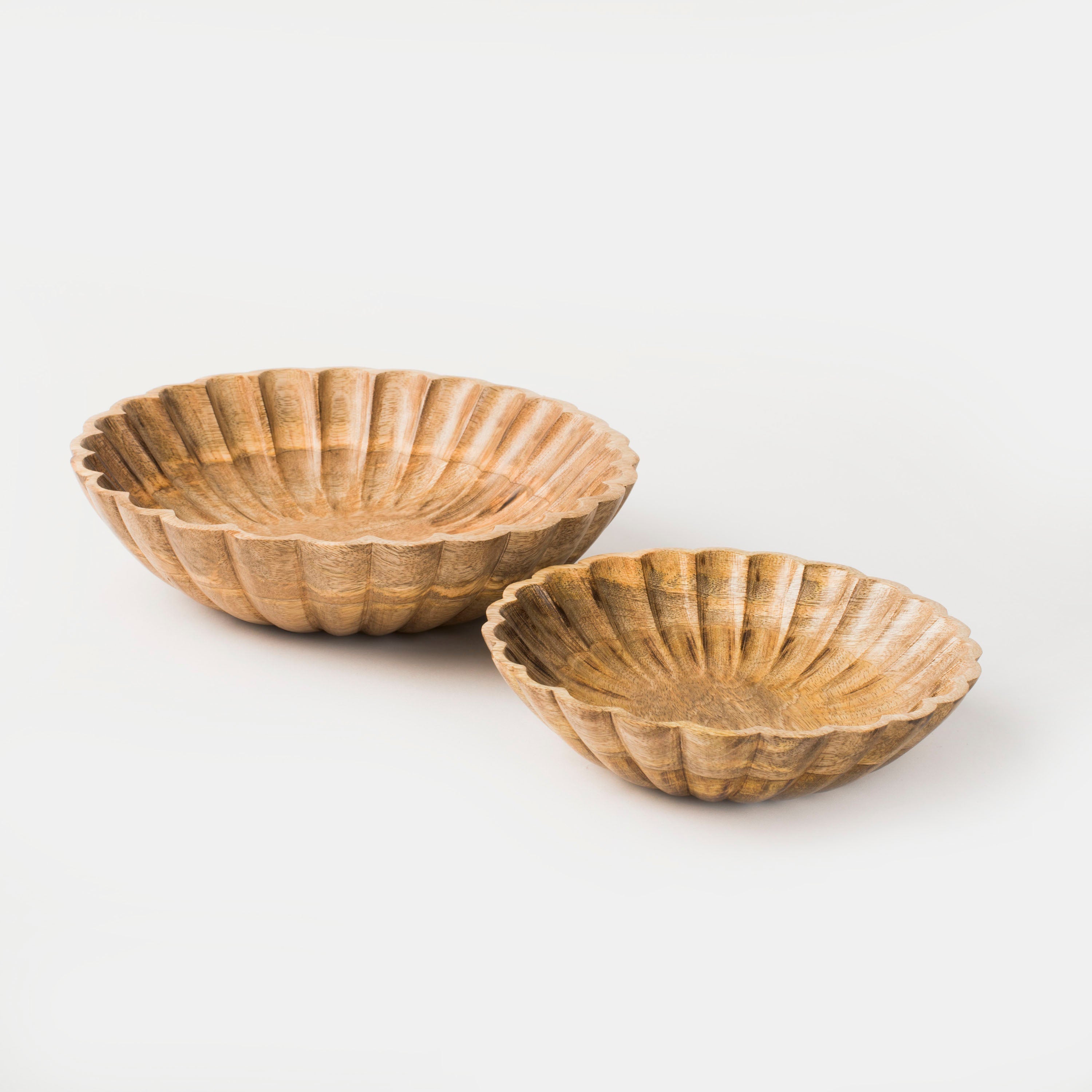 Scallop Serenity Bowl Set in Natural