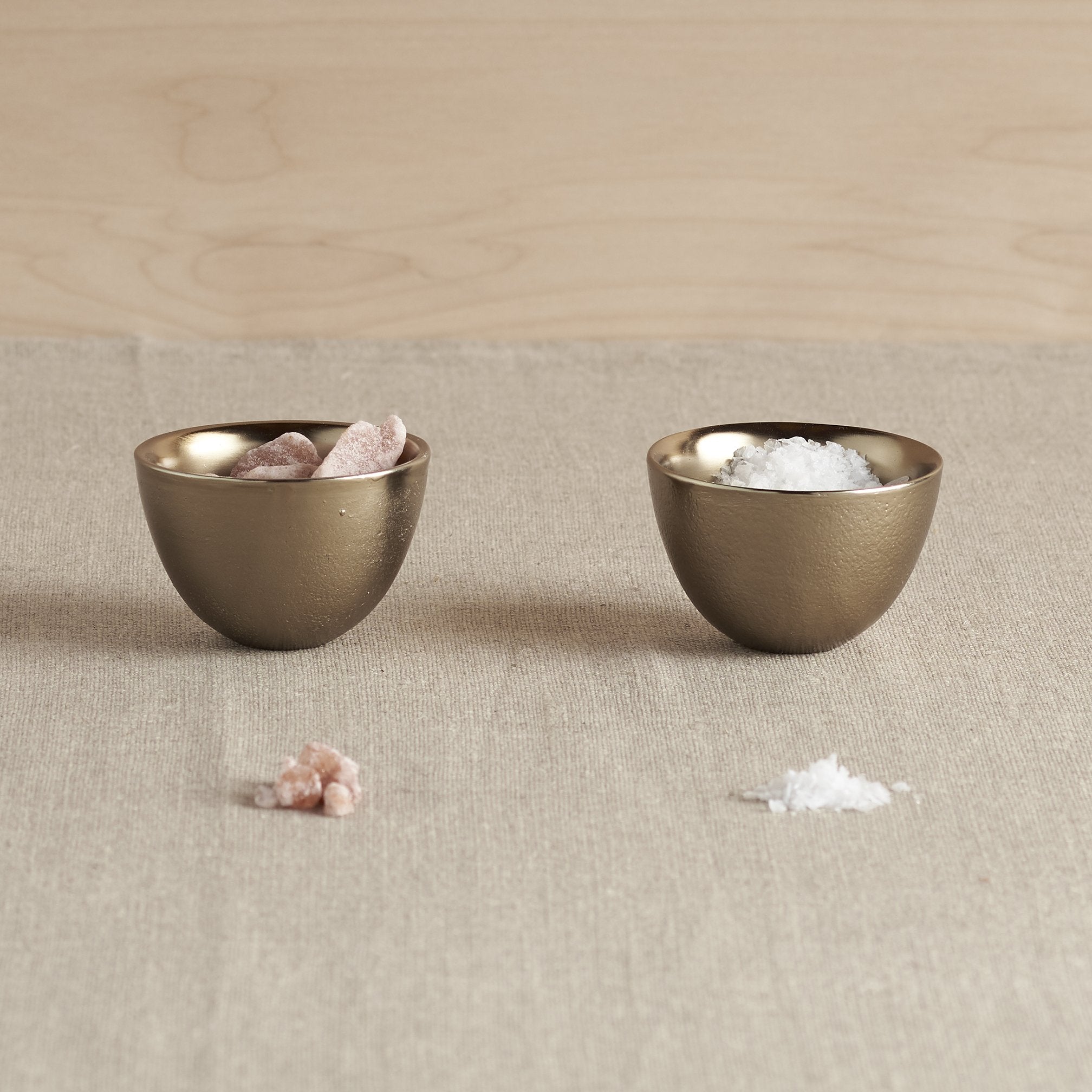 Antique Brass Pinch Bowls (Set of 2)