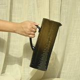 Hammered Water Pitcher, Brown S/2
