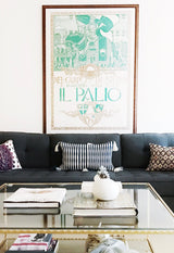 Antigua Pillow in Dark Teal Blue