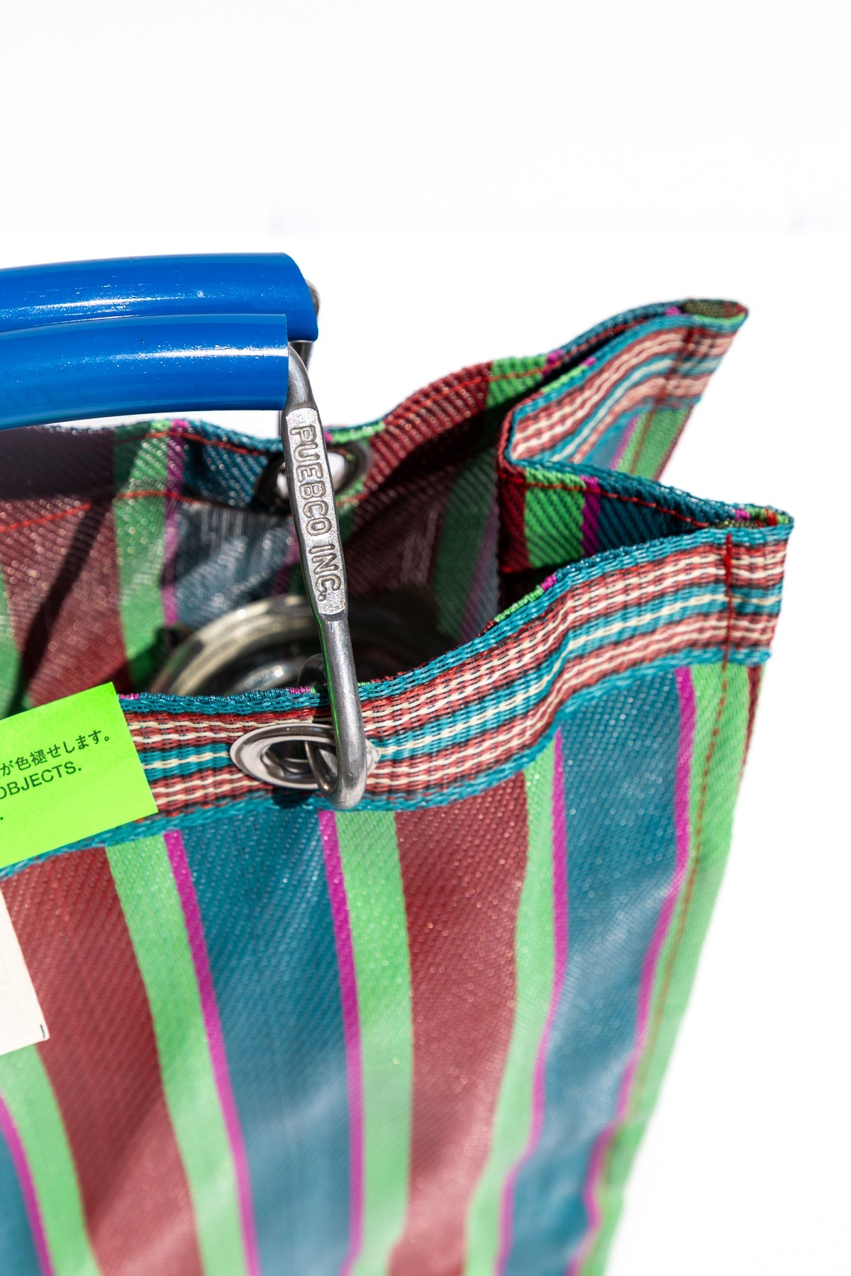 Recycled Plastic Stripe Bag - Square