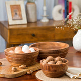 Grava Acacia Wood Bowl Set