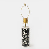 Floral Vines Table Lamp in Black