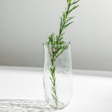 Pebbled Glass Vase Tall