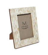 Artemis 4x6 Picture Frame - Bone Mosaic Chevron