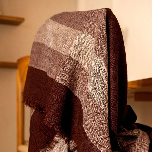 Resin Herringbone Merino Throw