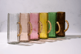 Hammered water pitcher, Brown- 6.25 x 9.5 Inches ( Set of 2 )