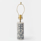 Floral Vines Table Lamp in Grey