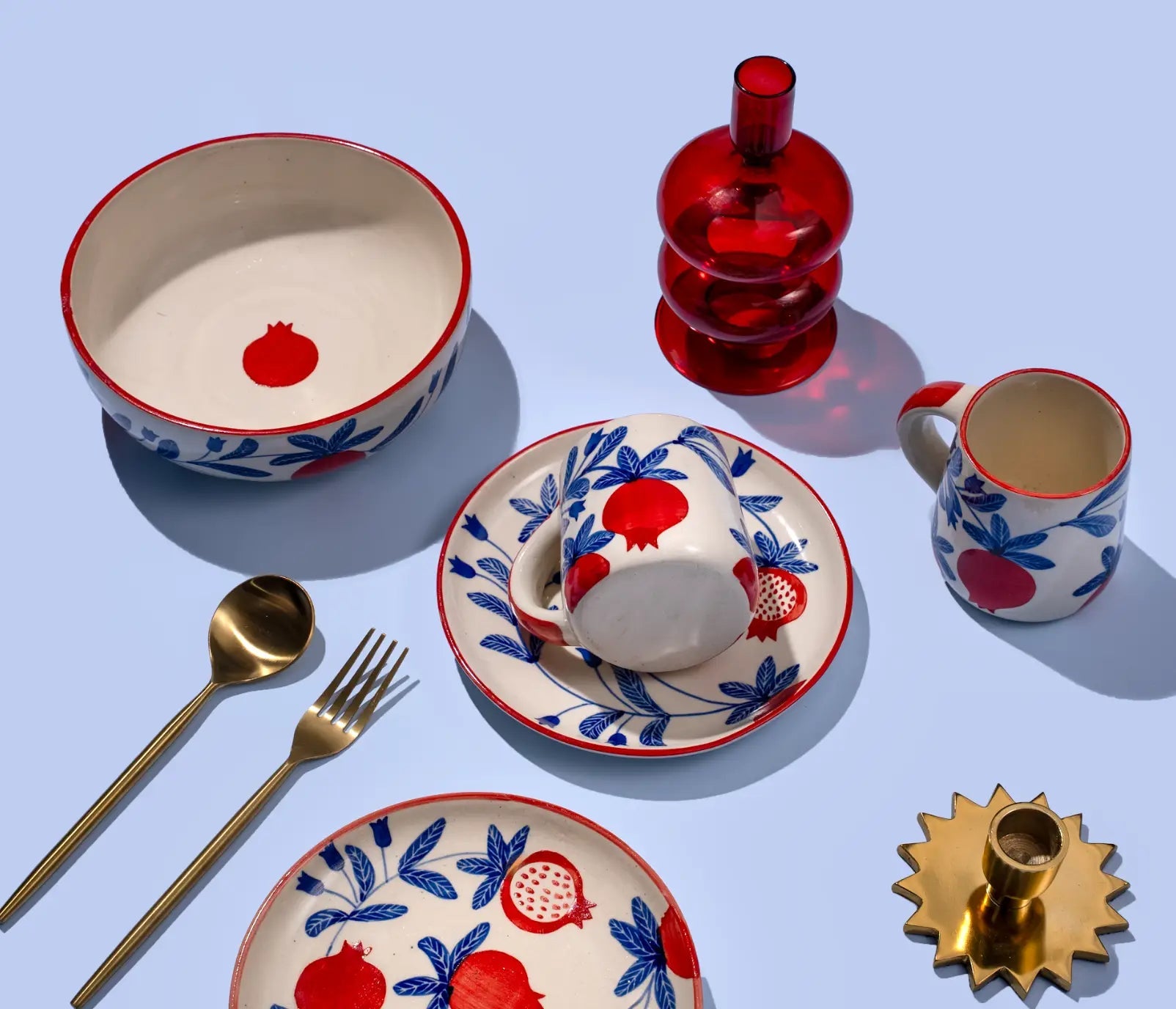 Anaar Coffee Mug, Red S/2