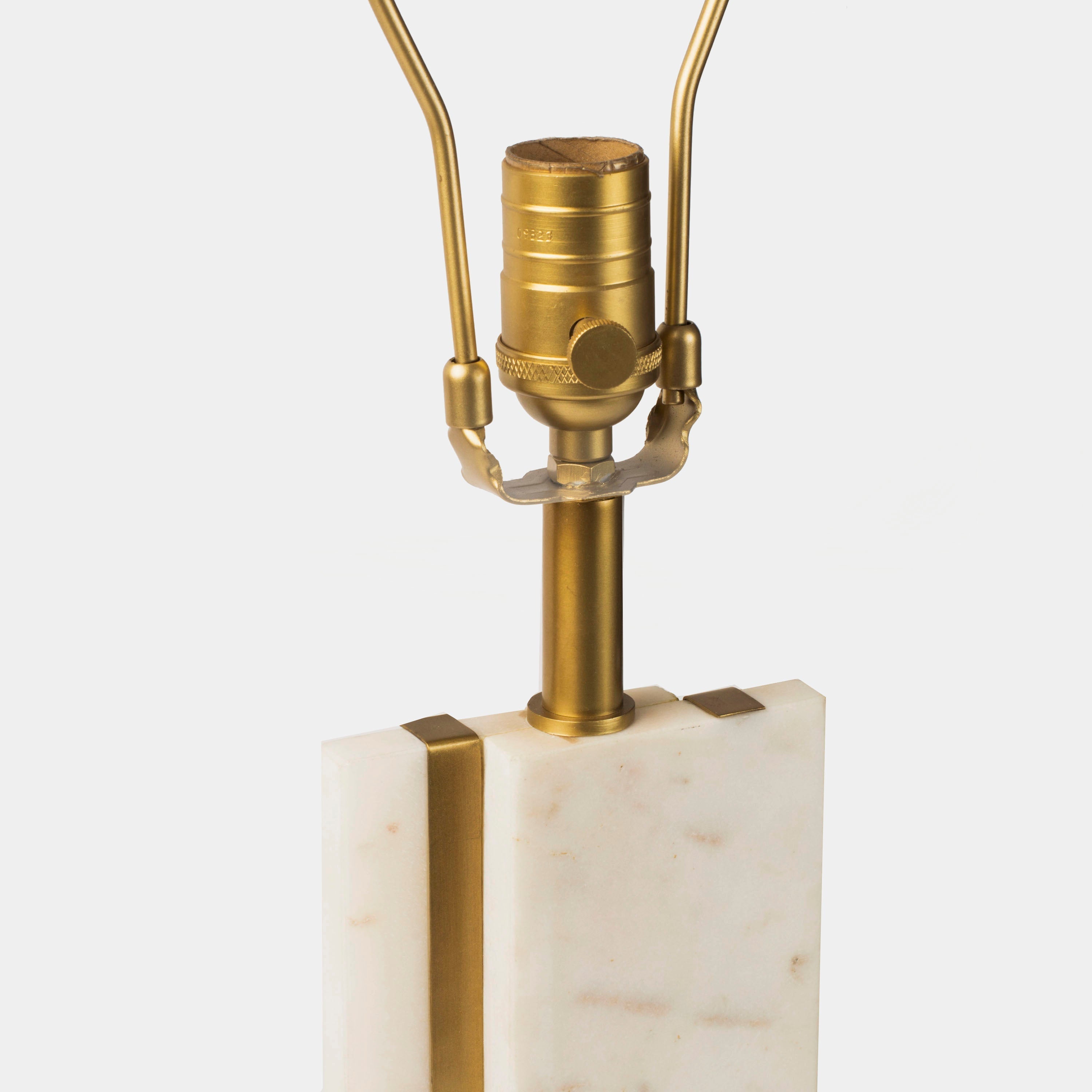 Sculpta Marble Lamp Stand White Marble Base