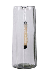 Hammered Water Pitcher, Natural S/2