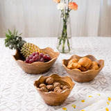 Scalloped Mango Wood Bowls