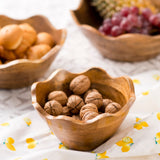 Scalloped Mango Wood Bowls